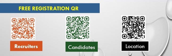 SarLata Mega Job Fair registration QR strip